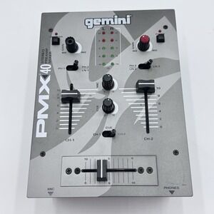 Gemini PMX-40 DJ‎ CD Deck PMX-40 Mixer (No Cords) No Ac Adapter Light Usage EUC